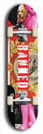 North American maple skateboard deck designed by underground artist BellyRash -- available in widths between 7.5 to 8.5 inches in both mellow concave and steep concave shapes from the BellyRash Limited Edition Blitz Deck series: Banned