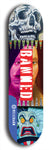 North American maple skateboard deck designed by underground artist BellyRash -- available in widths between 7.5 to 8.5 inches in both mellow concave and steep concave shapes from the BellyRash Limited Edition Blitz Deck series: Banned