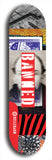 Banned #24: Red Logo Skateboard Deck