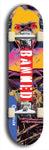 Banned #26: Blue Logo Skateboard Deck