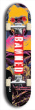 Banned #26: Black Logo Skateboard Deck