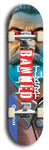 Banned #27: Blue Logo Skateboard Deck