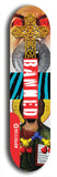 North American maple skateboard deck designed by underground artist BellyRash -- available in widths between 7.5 to 8.5 inches in both mellow concave and steep concave shapes from the BellyRash Limited Edition Blitz Deck series: Banned