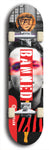 Banned #28: Red Logo Skateboard Deck