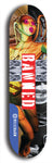 North American maple skateboard deck designed by underground artist BellyRash -- available in widths between 7.5 to 8.5 inches in both mellow concave and steep concave shapes from the BellyRash Limited Edition Blitz Deck series: Banned