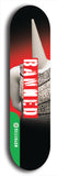 North American maple skateboard deck designed by underground artist BellyRash -- available in widths between 7.5 to 8.5 inches in both mellow concave and steep concave shapes from the BellyRash Limited Edition Blitz Deck series: Banned