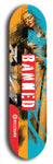 North American maple skateboard deck designed by underground artist BellyRash -- available in widths between 7.5 to 8.5 inches in both mellow concave and steep concave shapes from the BellyRash Limited Edition Blitz Deck series: Banned