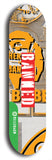 North American maple skateboard deck designed by underground artist BellyRash -- available in widths between 7.5 to 8.5 inches in both mellow concave and steep concave shapes from the BellyRash Limited Edition Blitz Deck series: Banned