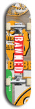 North American maple skateboard deck designed by underground artist BellyRash -- available in widths between 7.5 to 8.5 inches in both mellow concave and steep concave shapes from the BellyRash Limited Edition Blitz Deck series: Banned
