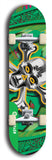 North American maple skateboard deck designed by underground artist BellyRash -- available in widths between 7.5 to 8.5 inches in both mellow concave and steep concave shapes from the BellyRash Limited Edition Blitz Deck series: xBones