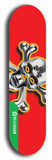 North American maple skateboard deck designed by underground artist BellyRash -- available in widths between 7.5 to 8.5 inches in both mellow concave and steep concave shapes from the BellyRash Limited Edition Blitz Deck series: xBones