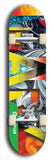 North American maple skateboard deck designed by underground artist BellyRash -- available in widths between 7.5 to 8.5 inches in both mellow concave and steep concave shapes from the BellyRash Limited Edition Blitz Deck series: Mary