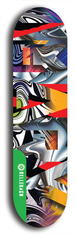 North American maple skateboard deck designed by underground artist BellyRash -- available in widths between 7.5 to 8.5 inches in both mellow concave and steep concave shapes from the BellyRash Limited Edition Blitz Deck series: Mary