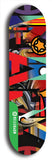 North American maple skateboard deck designed by underground artist BellyRash -- available in widths between 7.5 to 8.5 inches in both mellow concave and steep concave shapes from the BellyRash Limited Edition Blitz Deck series: Mary