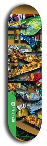 North American maple skateboard deck designed by underground artist BellyRash -- available in widths between 7.5 to 8.5 inches in both mellow concave and steep concave shapes from the BellyRash Limited Edition Blitz Deck series: Mary