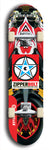 Zipperbolt #23: Red Logo Skateboard Deck