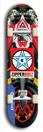 Zipperbolt #23: Blue Logo Skateboard Deck