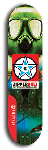 Zipperbolt #33: Red Logo Skateboard Deck