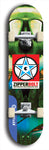 Zipperbolt #33: Blue Logo Skateboard Deck