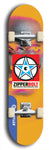 Zipperbolt #34: Blue Logo Skateboard Deck