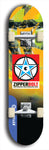 Zipperbolt #35: Blue Logo Skateboard Deck