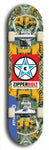 Zipperbolt #24: Blue Logo Skateboard Deck