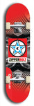 Zipperbolt #25: Red Logo Skateboard Deck