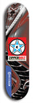 Zipperbolt #27: Blue Logo Skateboard Deck