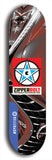 Zipperbolt #27: Blue Logo Skateboard Deck