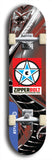 Zipperbolt #27: Blue Logo Skateboard Deck