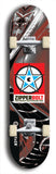 Zipperbolt #27: Black Logo Skateboard Deck