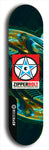 Zipperbolt #28: Black Logo Skateboard Deck