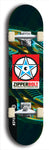 Zipperbolt #28: Black Logo Skateboard Deck