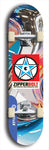 Zipperbolt #29: Blue Logo Skateboard Deck