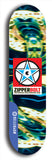 Zipperbolt #30: Blue Logo Skateboard Deck