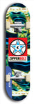 Zipperbolt #30: Blue Logo Skateboard Deck