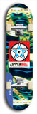 Zipperbolt #30: Blue Logo Skateboard Deck