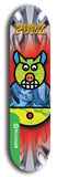 North American maple skateboard deck designed by underground artist BellyRash -- available in widths between 7.5 to 8.5 inches in both mellow concave and steep concave shapes from the BellyRash Limited Edition Blitz Deck series: Pork Belly Bob