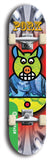 North American maple skateboard deck designed by underground artist BellyRash -- available in widths between 7.5 to 8.5 inches in both mellow concave and steep concave shapes from the BellyRash Limited Edition Blitz Deck series: Pork Belly Bob
