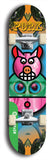 North American maple skateboard deck designed by underground artist BellyRash -- available in widths between 7.5 to 8.5 inches in both mellow concave and steep concave shapes from the BellyRash Limited Edition Blitz Deck series: Pork Belly Bob