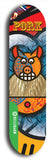 North American maple skateboard deck designed by underground artist BellyRash -- available in widths between 7.5 to 8.5 inches in both mellow concave and steep concave shapes from the BellyRash Limited Edition Blitz Deck series: Pork Belly Bob
