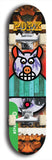 North American maple skateboard deck designed by underground artist BellyRash -- available in widths between 7.5 to 8.5 inches in both mellow concave and steep concave shapes from the BellyRash Limited Edition Blitz Deck series: Pork Belly Bob