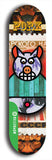North American maple skateboard deck designed by underground artist BellyRash -- available in widths between 7.5 to 8.5 inches in both mellow concave and steep concave shapes from the BellyRash Limited Edition Blitz Deck series: Pork Belly Bob