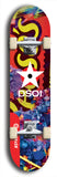 North American maple skateboard deck designed by underground artist BellyRash -- available in widths between 7.5 to 8.5 inches in both mellow concave and steep concave shapes from the BellyRash Limited Edition series: DSOI