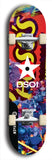 North American maple skateboard deck designed by underground artist BellyRash -- available in widths between 7.5 to 8.5 inches in both mellow concave and steep concave shapes from the BellyRash Limited Edition series: DSOI