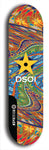 North American maple skateboard deck designed by underground artist BellyRash -- available in widths between 7.5 to 8.5 inches in both mellow concave and steep concave shapes from the BellyRash Limited Edition series: DSOI