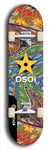 North American maple skateboard deck designed by underground artist BellyRash -- available in widths between 7.5 to 8.5 inches in both mellow concave and steep concave shapes from the BellyRash Limited Edition series: DSOI