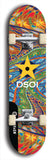 North American maple skateboard deck designed by underground artist BellyRash -- available in widths between 7.5 to 8.5 inches in both mellow concave and steep concave shapes from the BellyRash Limited Edition series: DSOI