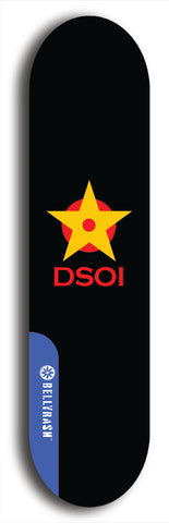 North American maple skateboard deck designed by underground artist BellyRash -- available in widths between 7.5 to 8.5 inches in both mellow concave and steep concave shapes from the BellyRash Limited Edition series: DSOI