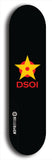 North American maple skateboard deck designed by underground artist BellyRash -- available in widths between 7.5 to 8.5 inches in both mellow concave and steep concave shapes from the BellyRash Limited Edition series: DSOI